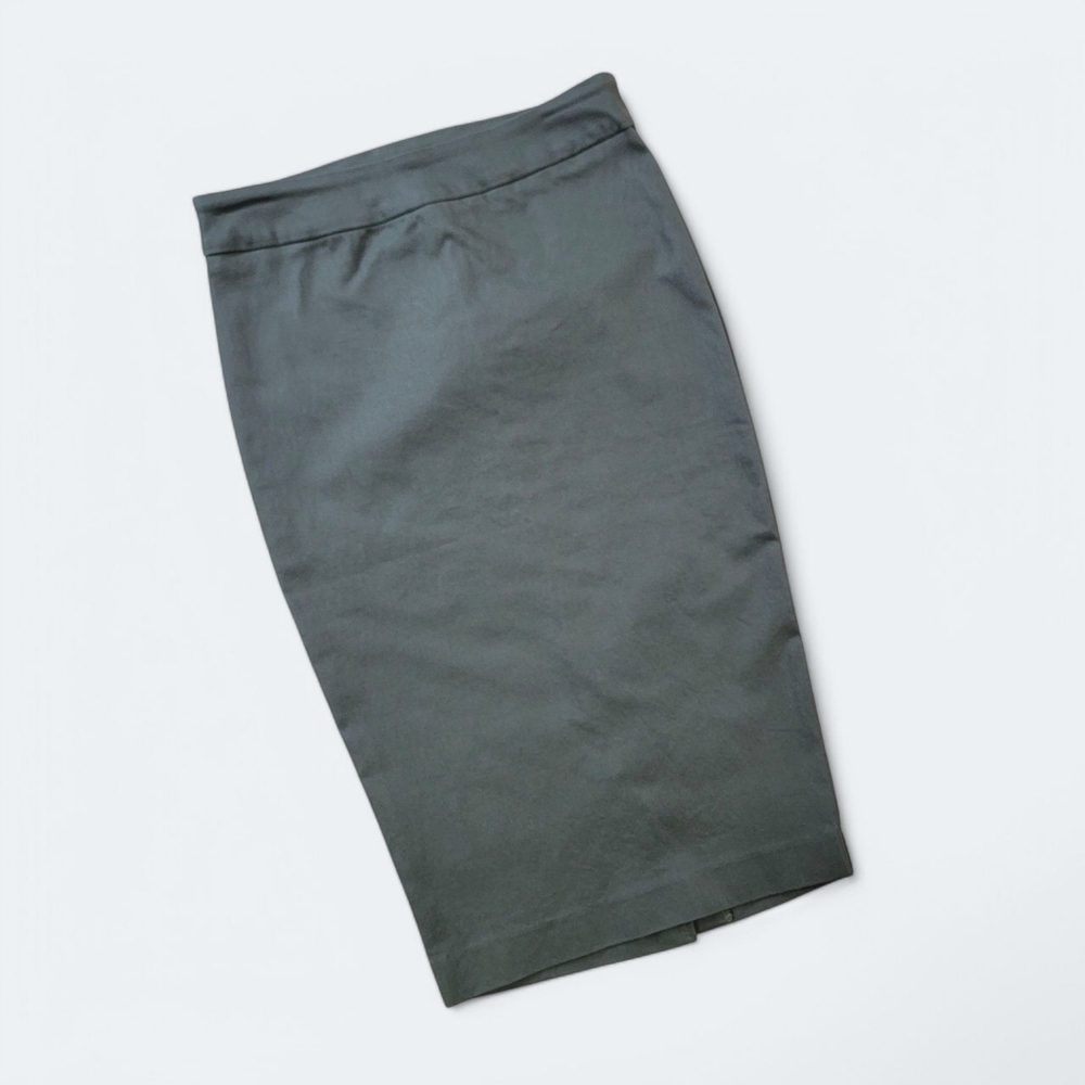 I Love Tyler Madison Green Midi Pencil Skirt Size XS